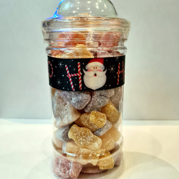 Small Christmas Victorian Sweet Jar - Jelly Babies